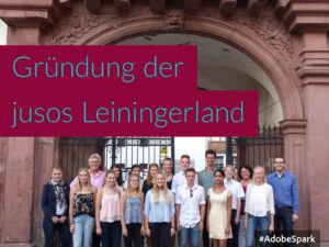 Mehr über den Artikel erfahren 8. September Gründung Jusos Leiningerland